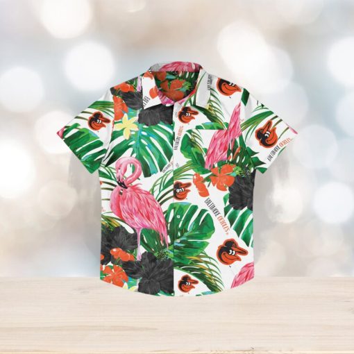 Baltimore Orioles Flamingo Hawaiian Shirt