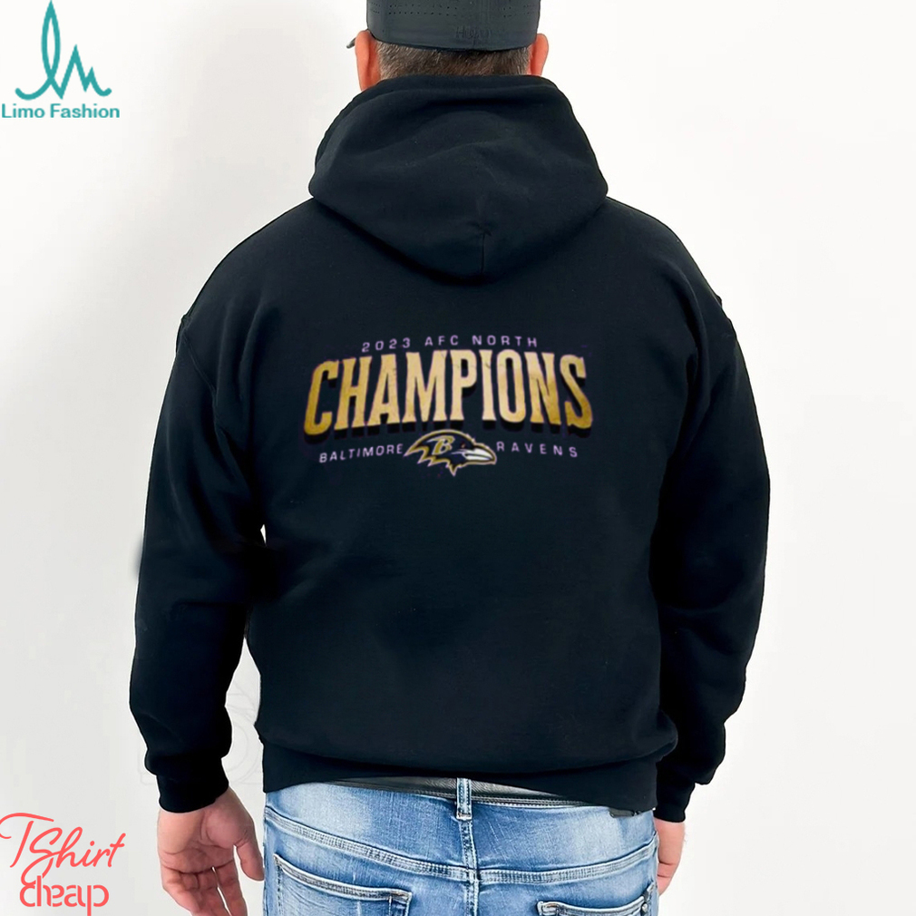 Baltimore Ravens 2023 AFC North Champions NFL Playoffs Season 2023 Logo Unisex T Shirt Baltimore Ravens 2023 AFC North Champions NFL Playoffs Season 2023 Logo Unisex T Shirt