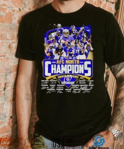 Baltimore Ravens 2023 AFC North Champions signatures shirt
