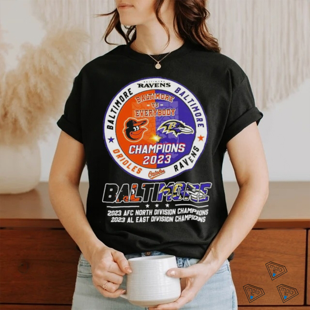 Baltimore Ravens 2023 Afc North Division And 2023 Al East Division Champion Shirt Baltimore Ravens 2023 Afc North Division And 2023 Al East Division Champion Shirt