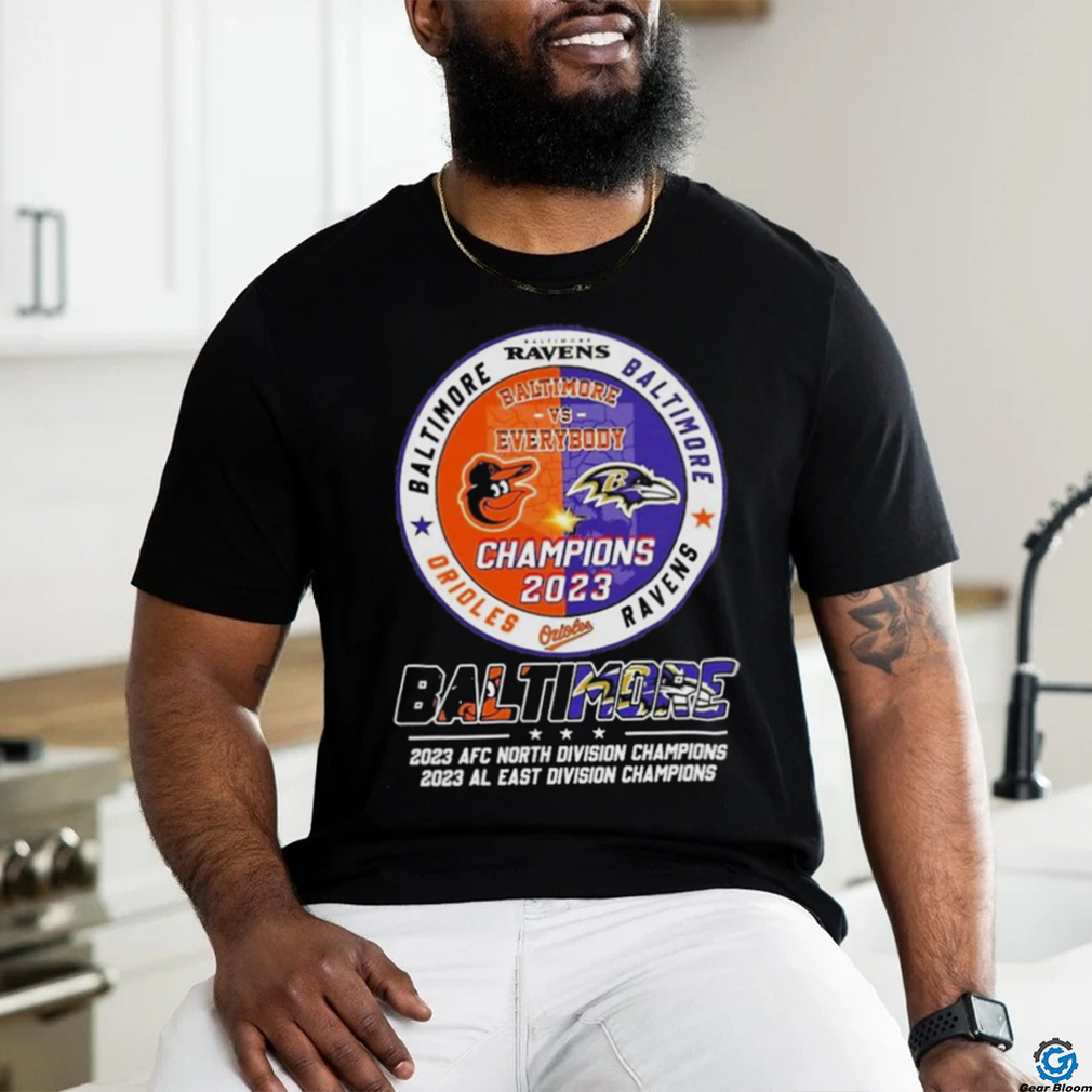 Baltimore Ravens 2023 Afc North Division And 2023 Al East Division Champion Shirt Baltimore Ravens 2023 Afc North Division And 2023 Al East Division Champion Shirt