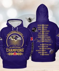 Baltimore Ravens 2023 Go Ravens Champions Hoodie T Shirt