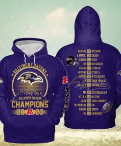 Baltimore Ravens 2023 Go Ravens Champions Hoodie T Shirt