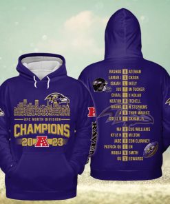 Baltimore Ravens AFC North Division Champions 2023 Hoodie T Shirt