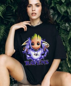 Baltimore Ravens Baby Groot Blood Inside Me Shirt