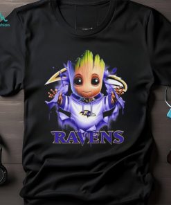Baltimore Ravens Baby Groot Blood Inside Me Shirt