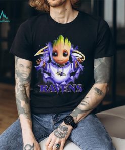 Baltimore Ravens Baby Groot Blood Inside Me Shirt