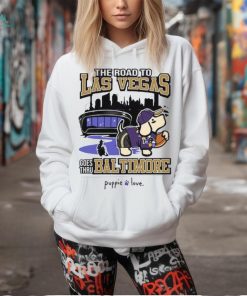 Baltimore Ravens Baltimore To Vegas Pup Shirt