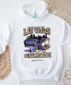 Baltimore Ravens Baltimore To Vegas Pup Shirt