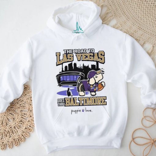 Baltimore Ravens Baltimore To Vegas Pup Shirt