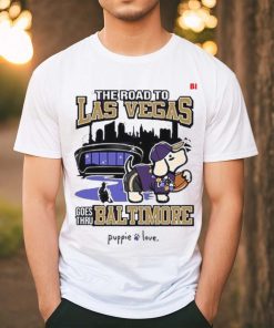 Baltimore Ravens Baltimore To Vegas Pup T Shirt