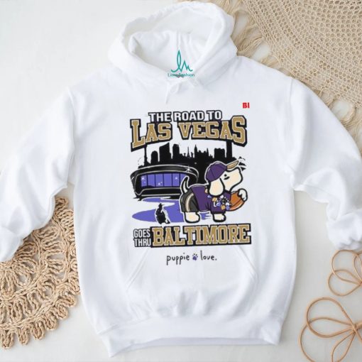 Baltimore Ravens Baltimore To Vegas Pup T Shirt