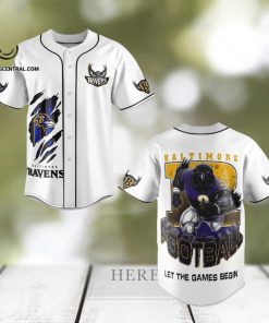 Baltimore Ravens Classic All Over Print Baseball Jersey