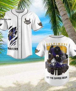 Baltimore Ravens Classic All Over Print Baseball Jersey