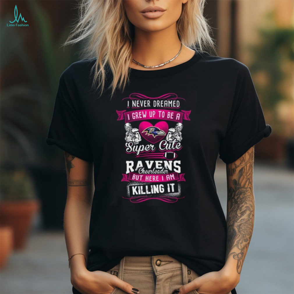 Baltimore Ravens Cute Cheerleader NFL T Shirt Baltimore Ravens Cute Cheerleader NFL T Shirt