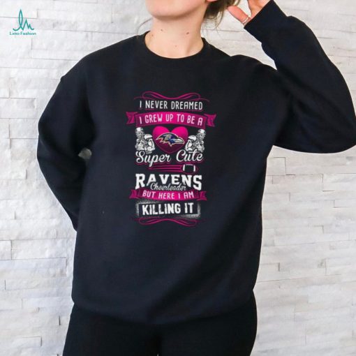 Baltimore Ravens Cute Cheerleader NFL T Shirt