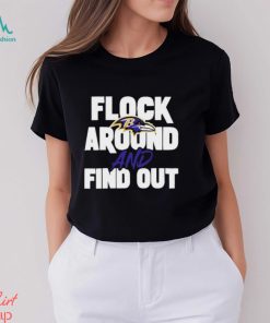 Baltimore Ravens Flock Around And Find Out 2023 AFC Championship Shirt