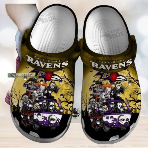 Baltimore Ravens Honor Halloween Crocs Shoes