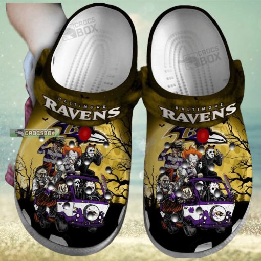 Baltimore Ravens Honor Halloween Crocs Shoes