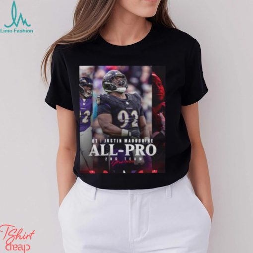 Baltimore Ravens Justin Madubuike DT 2023 Season NFL Associated Press All Pro Second Team Poster Classic T Shirt