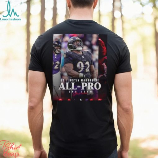 Baltimore Ravens Justin Madubuike DT 2023 Season NFL Associated Press All Pro Second Team Poster Classic T Shirt
