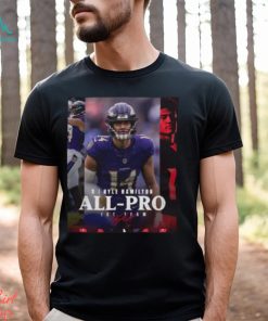 Baltimore Ravens Kyle Hamilton S 2023 Season NFL Associated Press All Pro First Team Poster Unisex T Shirt