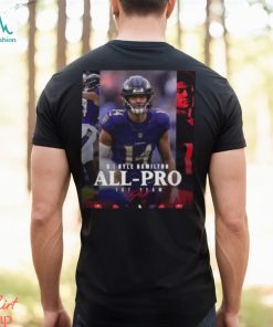 Baltimore Ravens Kyle Hamilton S 2023 Season NFL Associated Press All Pro First Team Poster Unisex T Shirt