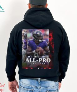 Baltimore Ravens Lamar Jackson QB 2023 Season NFL Associated Press All Pro First Team Poster Unisex T Shirt
