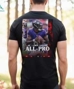Baltimore Ravens Lamar Jackson QB 2023 Season NFL Associated Press All Pro First Team Poster Unisex T Shirt