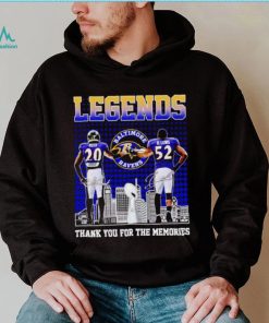 Baltimore Ravens Legends Ed Reed and Ray Lewis thank you for the memories shirt
