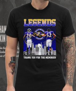 Baltimore Ravens Legends Ed Reed and Ray Lewis thank you for the memories shirt