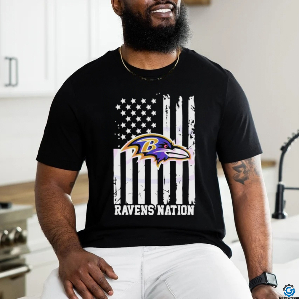 Baltimore Ravens Nation Football US Flag 2024 shirt Baltimore Ravens Nation Football US Flag 2024 shirt