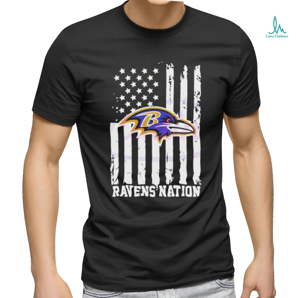 Baltimore Ravens Nation Football US Flag 2024 shirt Baltimore Ravens Nation Football US Flag 2024 shirt