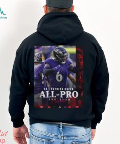 Baltimore Ravens Patrick Queen LB Season 2023 NFL Associated Press All Pro Second Team Poster Classic T Shirt