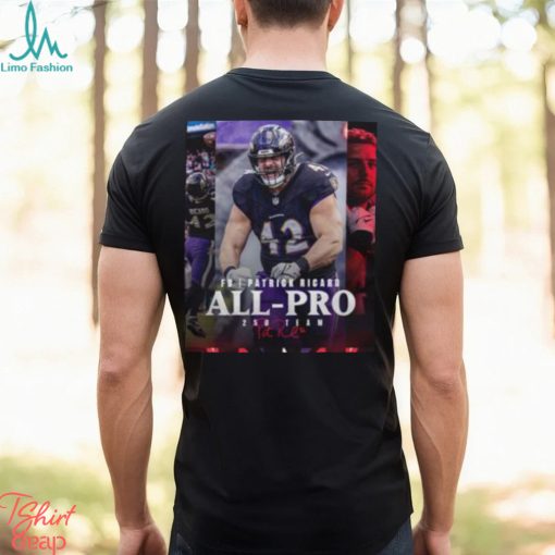 Baltimore Ravens Patrick Ricard FB Season 2023 NFL Associated Press All Pro Second Team Poster Classic T Shirt