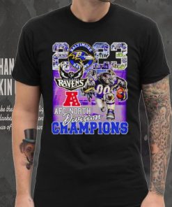 Baltimore Ravens Poe mascot 2023 AFC North Division Champions shirt