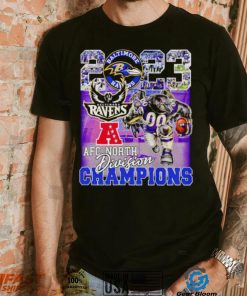Baltimore Ravens Poe mascot 2023 AFC North Division Champions shirt