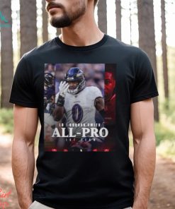 Baltimore Ravens Roquan Smith LB Season 2023 NFL Associated Press All Pro First Team Poster Unisex T Shirt