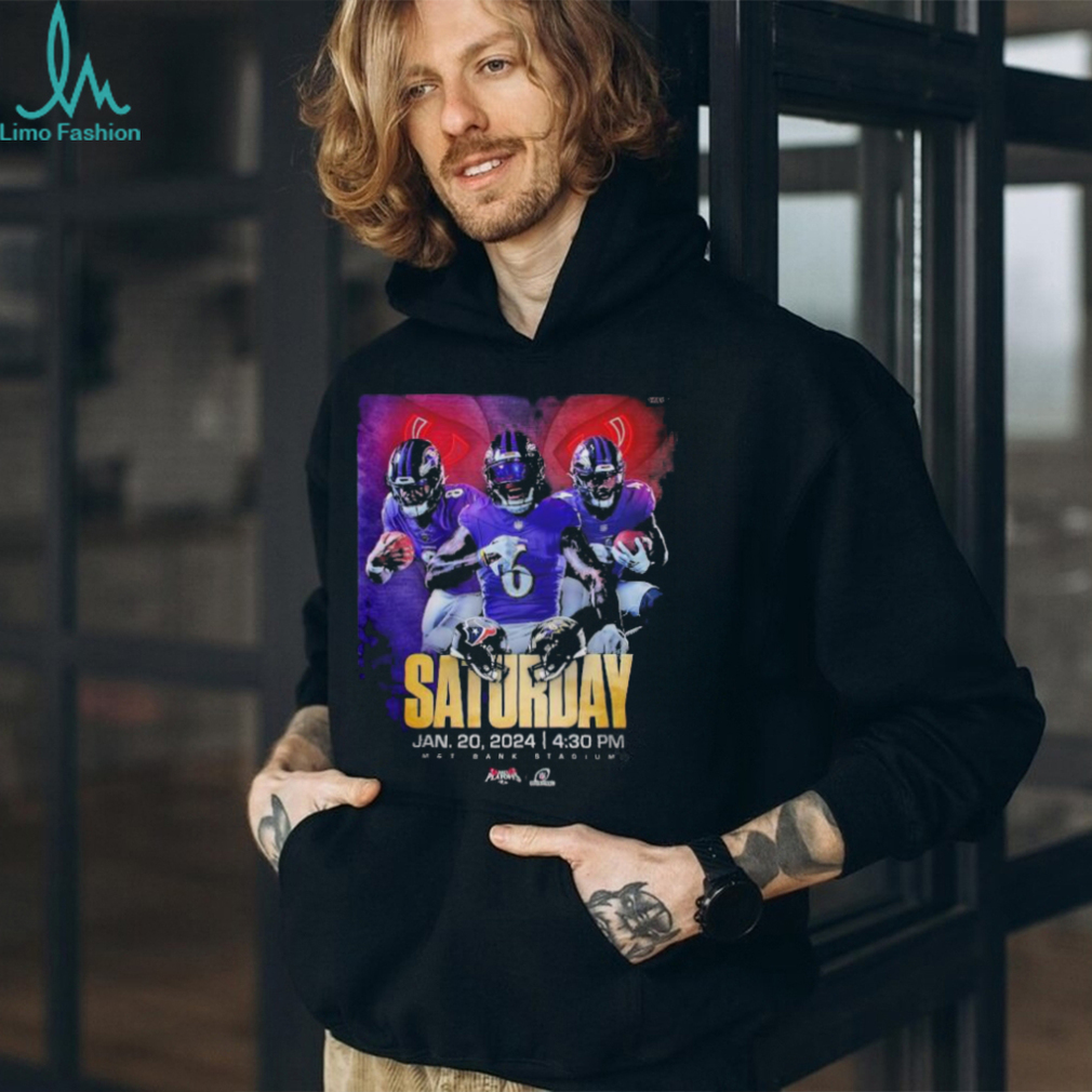 Baltimore Ravens Saturday Jan 20 2024 Poster Shirt Baltimore Ravens Saturday Jan 20 2024 Poster Shirt