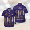 Baltimore Ravens Hawaiian Shirt Short Sleeve Tropical Button Up