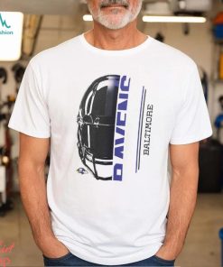 Baltimore Ravens Starter Half Helmet Logo Long Sleeve Heathered T Shirt