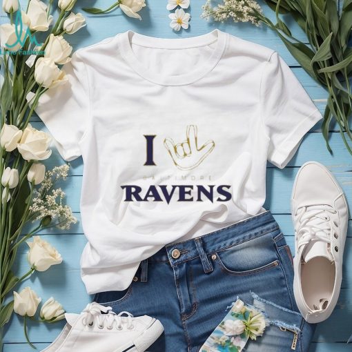 Baltimore Ravens The NFL Asl Collection By Love Sign Tri blend T shirt
