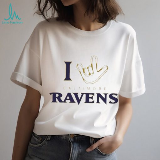 Baltimore Ravens The NFL Asl Collection By Love Sign Tri blend T shirt