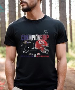 Baltimore Ravens Vs. Kansas City Chiefs 2023 Afc Championship Matchup Shirts