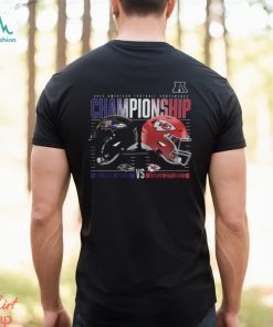 Baltimore Ravens Vs. Kansas City Chiefs 2023 Afc Championship Matchup Shirts