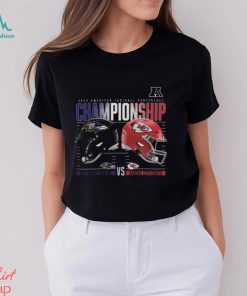Baltimore Ravens Vs. Kansas City Chiefs 2023 Afc Championship Matchup Shirts