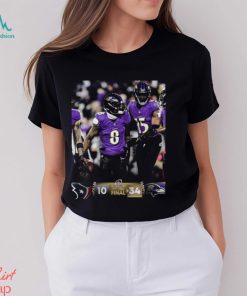 Baltimore Ravens Win 34 10 Houston Texans 2023 Divisional Playoff Final Score Shirt, hoodie, sweater, long sleeve and tank top Baltimore Ravens Win 34 10 Houston Texans 2023 Divisional Playoff Final Score Shirt