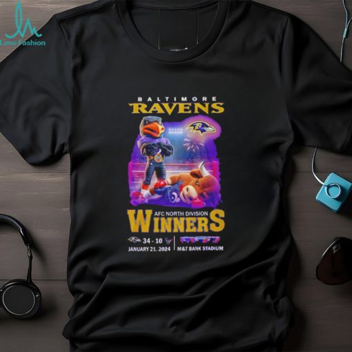 Baltimore Ravens beat Houston Texans AFC north division winners shirt