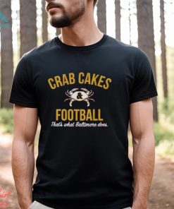 Baltimore Ravens crab cakes and football shirt