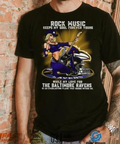Baltimore Ravens rock music keep my soul forever young shirt